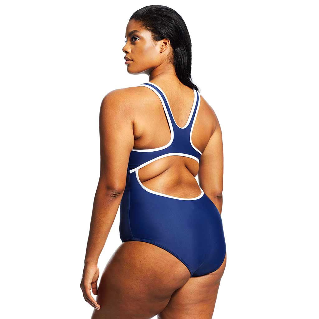 Saldana Suit - Navy / White