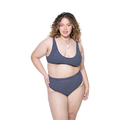 Mica Ribbed Bottom - Navy Wave
