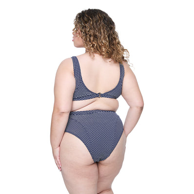 Mica Top - Navy Wave