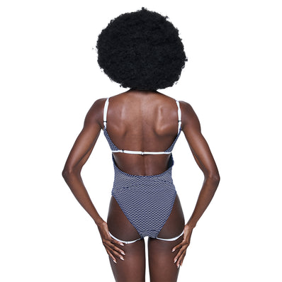 Strata Suit - Navy Wave