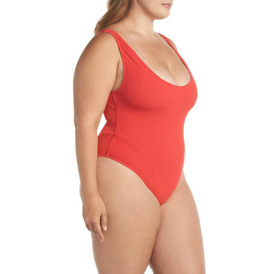 Mica Ribbed Suit - Red