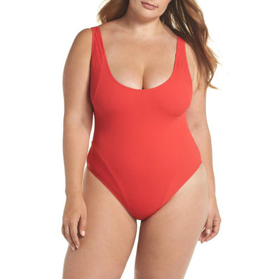 Mica Ribbed Suit - Red
