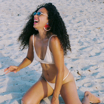 Leyna Ribbed Top - Sand